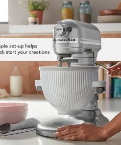 New ❤️ KitchenAid Aditamento Ice Cream Maker Attachment White ???? -KitchenAid Sales Store 203215 5