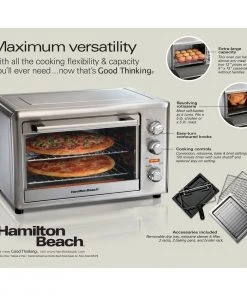 Best Pirce ???? Hamilton Beach Home Hamilton Beach Countertop Oven With Convection & Rotisserie | Stainless Steel Stainless Steel ???? 13 Best Pirce ???? Hamilton Beach Home Hamilton Beach Countertop Oven With Convection & Rotisserie | Stainless Steel Stainless Steel ???? -KitchenAid Sales Store 31103d pkg side eng