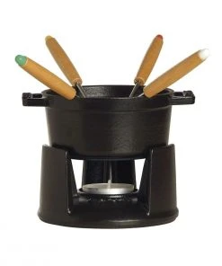 Brand new ⌛ Staub 0.25 Qt. Mini Chocolate Fondue Set | Matte Black Black ???? -KitchenAid Sales Store 40509 587 0 1