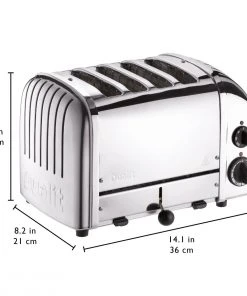 New ???? Dualit NewGen Classic 4-Slice Toaster | Chrome Silver ❤️ -KitchenAid Sales Store 4chrome4