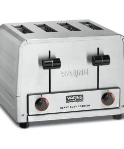 Best Sale ⭐ Waring Commercial Stainless Steel Heavy-Duty Toaster | 4-Slot Silver ????