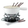 Best deal ???? Swissmar Lugano 9-Piece Cast Iron Fondue Set | Matte White Black & White ???? -KitchenAid Sales Store 71roz2zaupl. ac sl1500