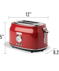 Best reviews of ⭐ Haden Dorset 2-Slice Stainless Steel Toaster | Red Red ⌛ -KitchenAid Sales Store 75001
