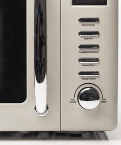 New ???? Haden Heritage Vintage Retro 0.7 Cubic Foot Microwave | Putty Beige Tan ???? -KitchenAid Sales Store 75030microwavedetail2 900x