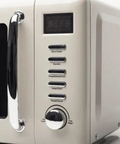 New ???? Haden Heritage Vintage Retro 0.7 Cubic Foot Microwave | Putty Beige Tan ???? -KitchenAid Sales Store 75030microwavedetail3 900x