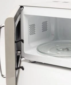 New ???? Haden Heritage Vintage Retro 0.7 Cubic Foot Microwave | Putty Beige Tan ???? -KitchenAid Sales Store 75030microwavedetail4 900x