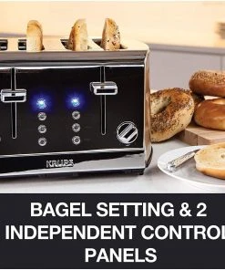 New ✨ Krups 4-Slice Breakfast Toaster | Brushed Chrome & Stainless Steel Stainless Steel ⌛ -KitchenAid Sales Store 91ezf8hbb2l. ac sl1500