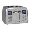 Outlet ???? Cuisinart 4-Slice Countdown Stainless Steel Toaster Black & Stainless ????