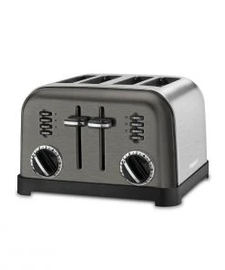 Budget ???? Cuisinart 4-Slice Classic Metal Toaster | Black & Brushed Stainless Steel Black, Stainless Steel ⌛
