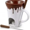 Cheapest ???? Swissmar Nostalgia Chocolate Fondue Mug Set Brown, White ⌛ -KitchenAid Sales Store f12064 nostalgia fonduemug compressed