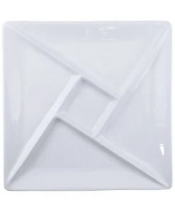 Buy ???? Swissmar Raclette/Fondue Plates (Set Of 4) | White - Square White ⌛