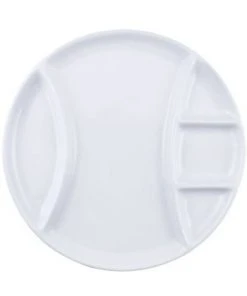 Brand new ???? Swissmar Raclette/Fondue Plates (Set Of 4) | White - Round White ????
