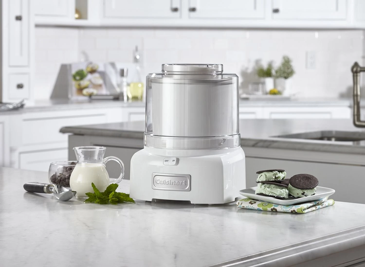 Outlet ???? Cuisinart Frozen Yogurt/Ice Cream & Sorbet Maker | White White ⭐ 4 Outlet ???? Cuisinart Frozen Yogurt/Ice Cream & Sorbet Maker | White White ⭐ - Image 2