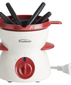 Coupon ???? Trudeau Electric 7-Piece Chocolate Fondue Set Red ✨