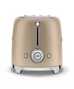 Cheap ???? SMEG 2-Slice Toaster | Matte Champagne ???? -KitchenAid Sales Store tsf01chmus 3