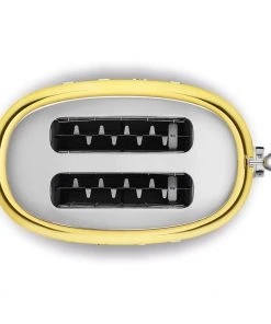 Flash Sale ???? SMEG 2-Slice Toaster | Gold Gold ???? -KitchenAid Sales Store tsf01gous smeg 2 slice toaster gold top view