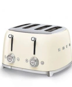 New ???? SMEG 4-Slot Toaster | Cream Cream ????