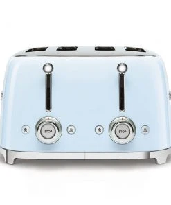 Flash Sale ⌛ SMEG 4-Slot Toaster | Pastel Blue Blue ???? -KitchenAid Sales Store tsf03pbus 4