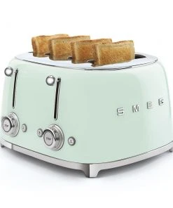 Flash Sale ⌛ SMEG 4-Slot Toaster | Pastel Green Green ???? -KitchenAid Sales Store tsf03pgus 12
