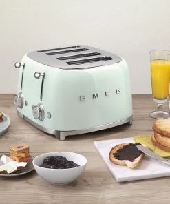 Flash Sale ⌛ SMEG 4-Slot Toaster | Pastel Green Green ???? -KitchenAid Sales Store tsf03pgus 15