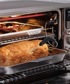 Cheap ???? Wolf Gourmet Elite Countertop Oven With Red Knobs Silver ✨ -KitchenAid Sales Store wgco150s