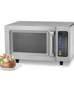 Hot Sale ???? Waring Commercial Medium Duty Microwave Oven - 0.9 Cubic Ft Black & Stainless ????